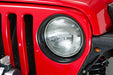 Kentrol 50543 Jeep TJ Headlight Bezels Pair 97-06 Wrangler TJ Powdercoat Black Kentrol - Truck Part Superstore