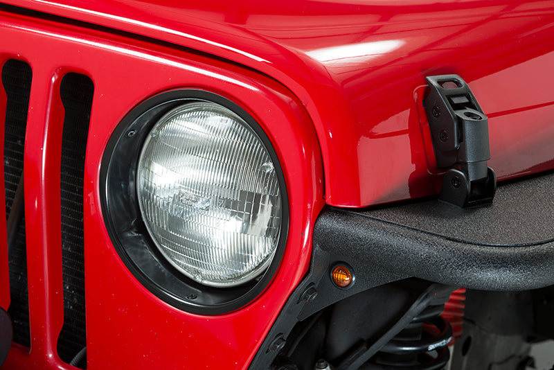Kentrol 50543 Jeep TJ Headlight Bezels Pair 97-06 Wrangler TJ Powdercoat Black Kentrol - Truck Part Superstore