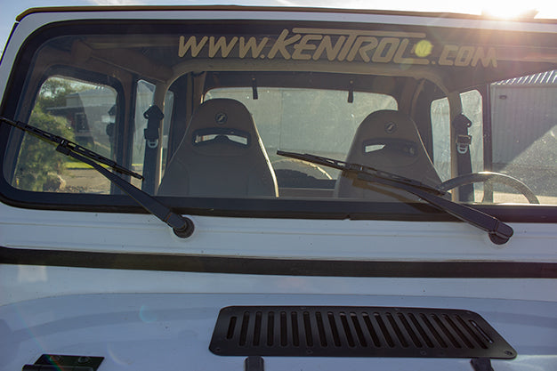 Kentrol 50545 Jeep YJ Windshield Wiper Arms Pair 87-95 Wrangler TJ Powdercoat Black Kentrol - Truck Part Superstore