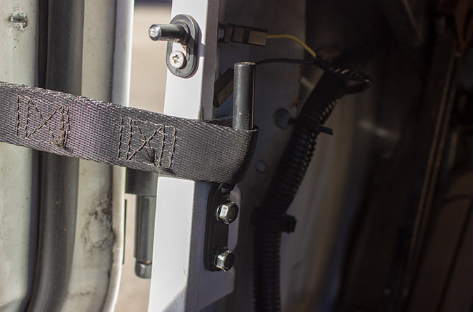 Kentrol 50549 Jeep CJ/YJ Door Strap Pins Pair 76-95 CJ and Wrangler YJ Powdercoat Black Kentrol - Truck Part Superstore