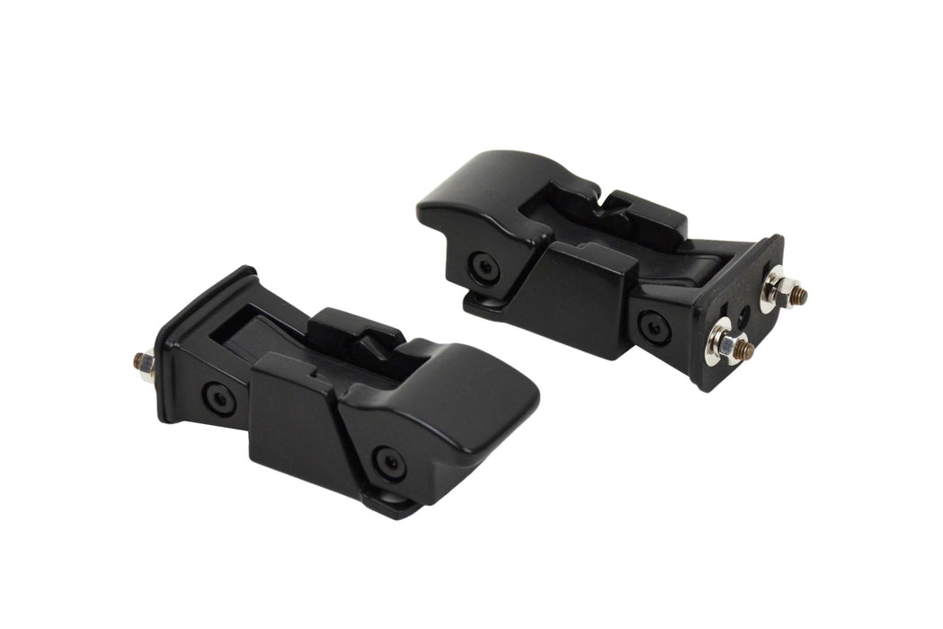 Kentrol 50563 Jeep CJ/YJ Hood Catch Pair TJ Style 42-95 CJ and Wrangler YJ Powdercoat Black Kentrol - Truck Part Superstore