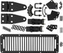 Kentrol 50570 Jeep CJ/YJ Hood Kit With TJ Style Hood Catch 78-95 CJ and Wrangler YJ Powdercoat Black Kentrol - Truck Part Superstore