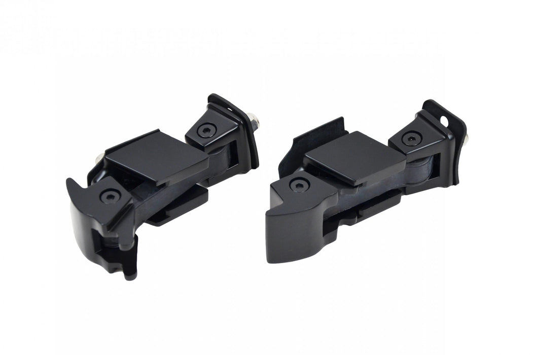 Kentrol 50571 Jeep JK Hood Catch Pair 07-18 Wrangler JK Powdercoat Black Kentrol - Truck Part Superstore