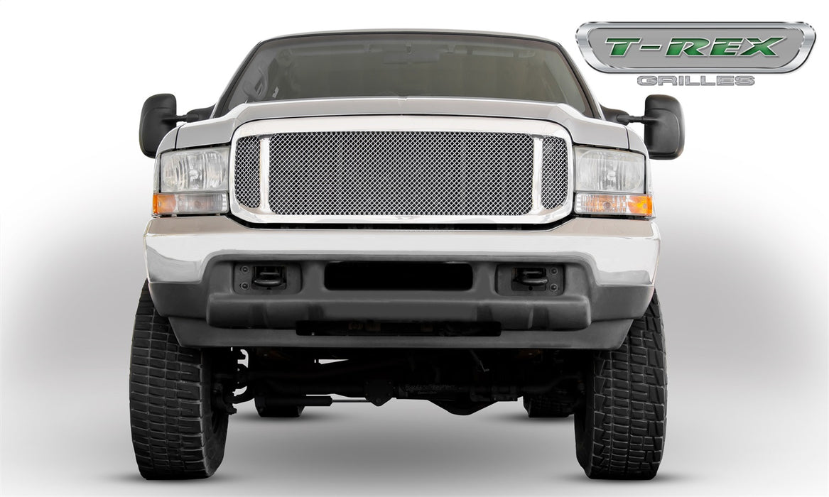T-Rex Grilles 50571 Mesh Grille Assembly; Small Mesh; Stainless Steel; Polished; 1 Pc; Replacement; - Truck Part Superstore