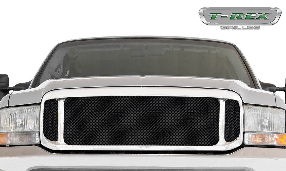 T-Rex Grilles 50572 Mesh Grille Assembly; Large Mesh; Mild Steel; Black; 1 Pc; Replacement; - Truck Part Superstore