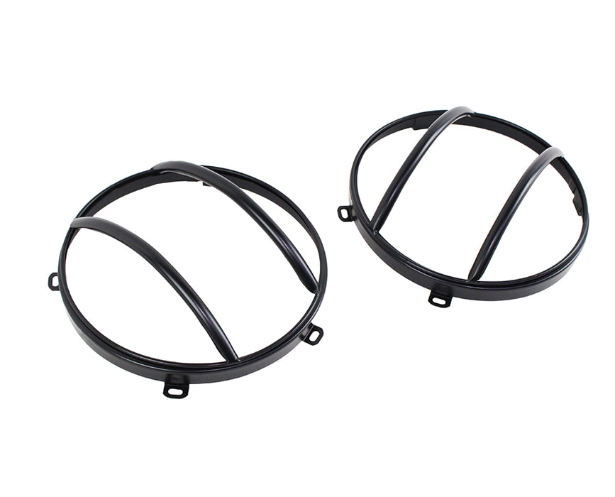 Kentrol 50573 Jeep JK Euro Headlight Guards Pair  07-18 Wrangler JK Powdercoat Black Kentrol - Truck Part Superstore