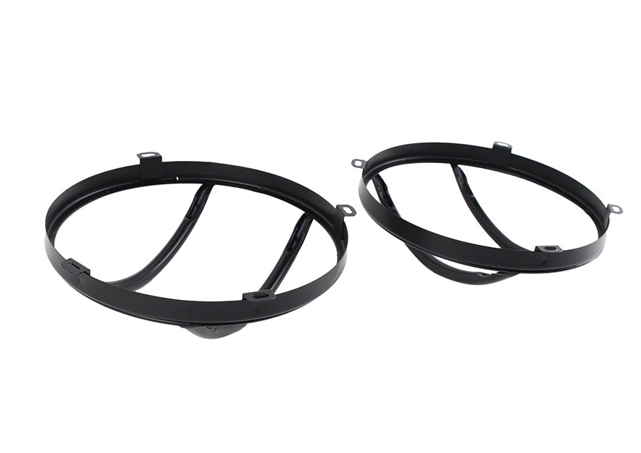 Kentrol 50573 Jeep JK Euro Headlight Guards Pair  07-18 Wrangler JK Powdercoat Black Kentrol - Truck Part Superstore