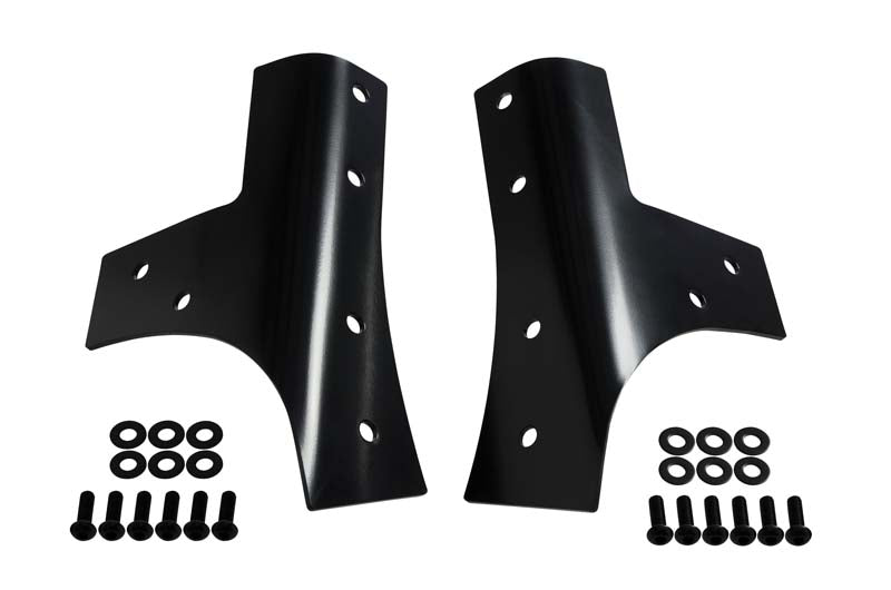 Kentrol 50574 Jeep JK Windshield Supports Pair 07-18 Wrangler JK Powdercoat Black Kentrol - Truck Part Superstore