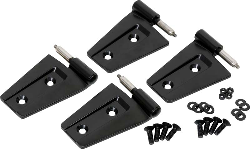 Kentrol 50575 Jeep JK Door Hinge Set 4 Pieces 2 Door 07-18 Wrangler JK Powdercoat Black Kentrol - Truck Part Superstore