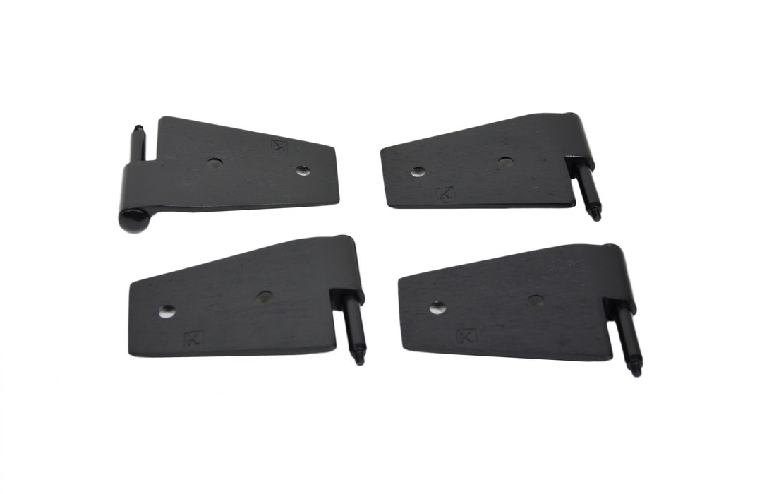 Kentrol 50575 Jeep JK Door Hinge Set 4 Pieces 2 Door 07-18 Wrangler JK Powdercoat Black Kentrol - Truck Part Superstore