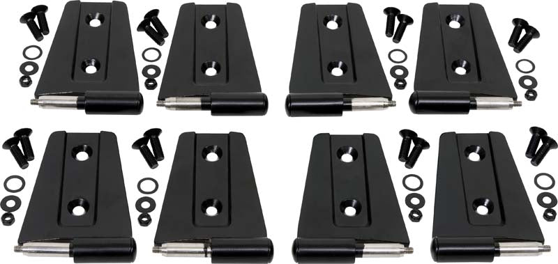 Kentrol 50576 Jeep JK Door Hinge Set 8 Pieces 4 Door 07-18 Wrangler JK Powdercoat Black Kentrol - Truck Part Superstore