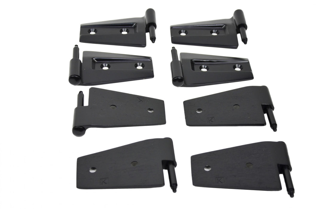 Kentrol 50576 Jeep JK Door Hinge Set 8 Pieces 4 Door 07-18 Wrangler JK Powdercoat Black Kentrol - Truck Part Superstore