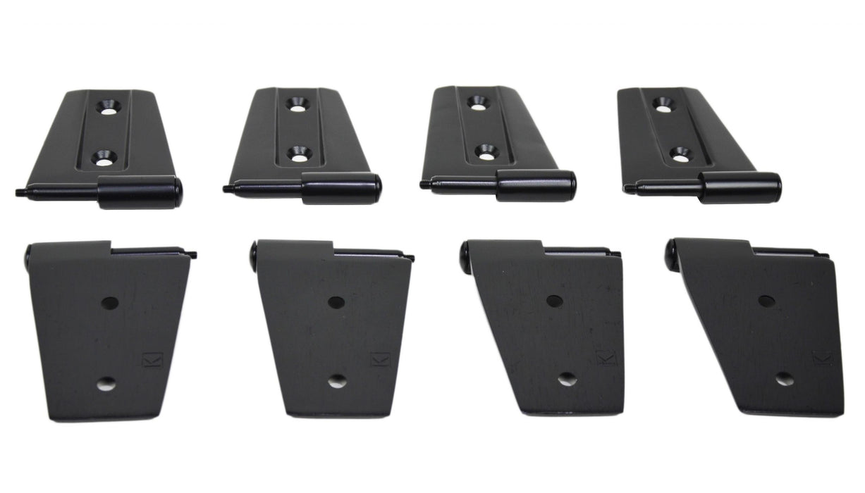 Kentrol 50576 Jeep JK Door Hinge Set 8 Pieces 4 Door 07-18 Wrangler JK Powdercoat Black Kentrol - Truck Part Superstore