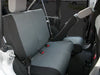 Rampage 5057821 Custom Fit Polycanvas Seat Cover; Black/Gray; Rear; - Truck Part Superstore