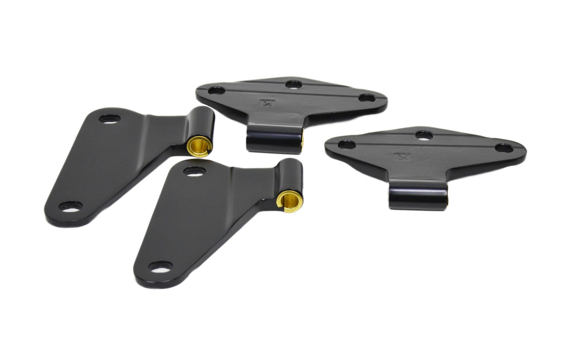 Kentrol 50580 Jeep JK Body Door Hinge Set 4 Pieces 2 Door 07-18 Wrangler JK Powdercoat Black Kentrol - Truck Part Superstore