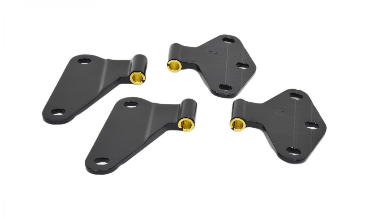 Kentrol 50580 Jeep JK Body Door Hinge Set 4 Pieces 2 Door 07-18 Wrangler JK Powdercoat Black Kentrol - Truck Part Superstore