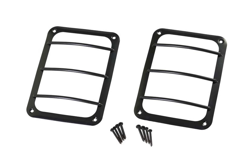 Kentrol 50582 Jeep JK Taillight Guard Pair 07-18 Wrangler JK Powdercoat Black Kentrol - Truck Part Superstore