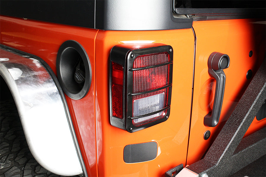Kentrol 50582 Jeep JK Taillight Guard Pair 07-18 Wrangler JK Powdercoat Black Kentrol - Truck Part Superstore