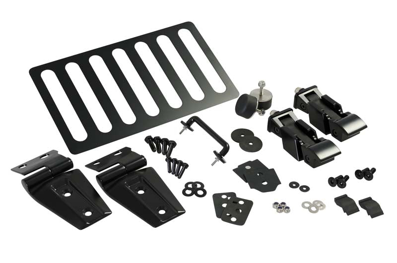 Kentrol 50588 Jeep JK Hood Kit 07-18 Wrangler JK Powdercoat Black Kentrol - Truck Part Superstore
