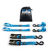 Mishimoto BNRTC-TDHD-2BL Borne Off-Road Heavy-Duty Ratchet Tie-Down Kit (2-pack), Blue - Truck Part Superstore