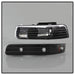 Spyder Auto 5064219 XTune Crystal Headlights/Bumper Lights; Amber; Black; - Truck Part Superstore