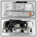 Spyder Auto 5064226 Crystal Headlights /Bumper Lights; Amber; Chrome; - Truck Part Superstore
