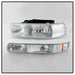Spyder Auto 5064226 Crystal Headlights /Bumper Lights; Amber; Chrome; - Truck Part Superstore