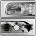 Spyder Auto 5064226 Crystal Headlights /Bumper Lights; Amber; Chrome; - Truck Part Superstore