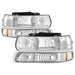 Spyder Auto 5064226 Crystal Headlights /Bumper Lights; Amber; Chrome; - Truck Part Superstore