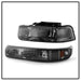 Spyder Auto 5064233 XTune Crystal Headlights/Bumper Lights; Amber; Smoke; - Truck Part Superstore