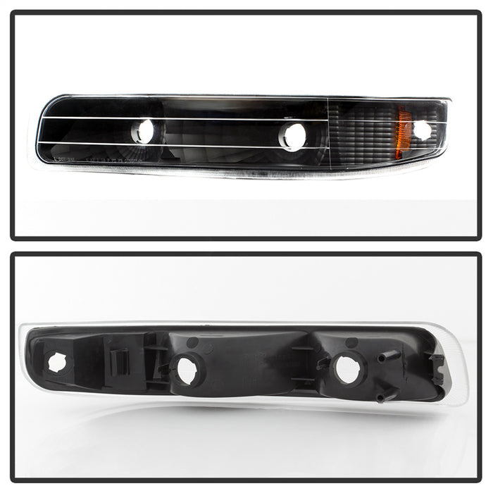 Spyder Auto 5064271 XTune Amber Reflector Bumper Lights; Black; - Truck Part Superstore