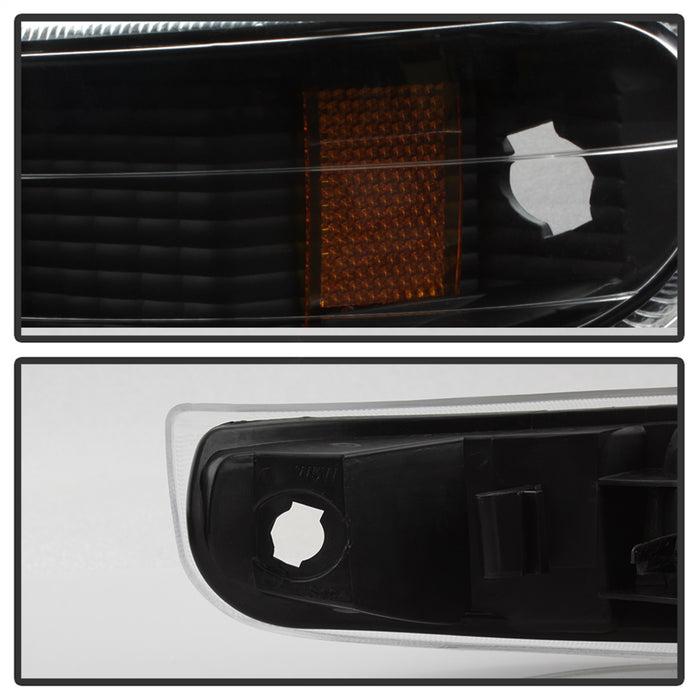 Spyder Auto 5064271 XTune Amber Reflector Bumper Lights; Black; - Truck Part Superstore