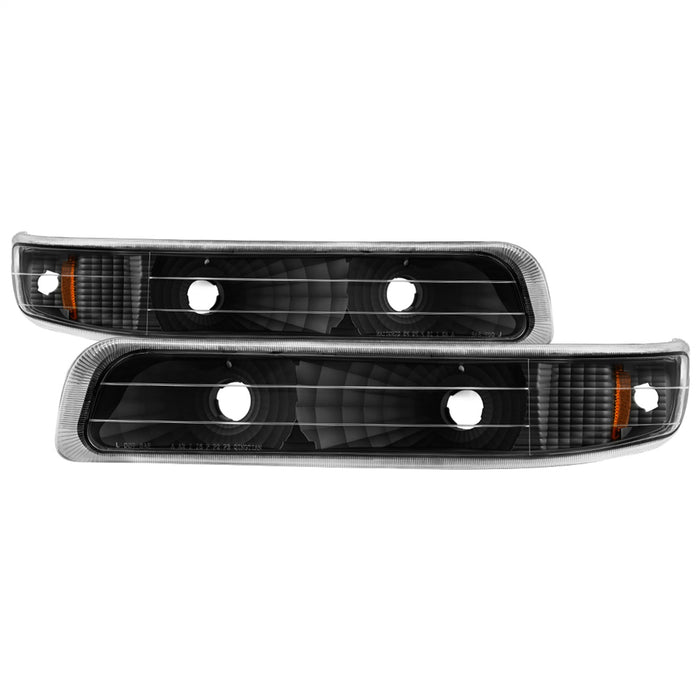 Spyder Auto 5064271 XTune Amber Reflector Bumper Lights; Black; - Truck Part Superstore