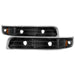 Spyder Auto 5064271 XTune Amber Reflector Bumper Lights; Black; - Truck Part Superstore
