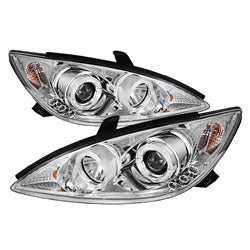 Spyder Auto 5064318 Halo Projector Headlights; Bulbs Included; Pair; Chrome; - Truck Part Superstore