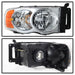 Spyder Auto 5064486 Crystal Headlights; Amber; Chrome; - Truck Part Superstore