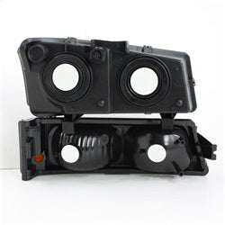 Spyder Auto 5064523 XTune Crystal Headlights/Bumper Lights; Amber Bumper Lights; Smoke; - Truck Part Superstore