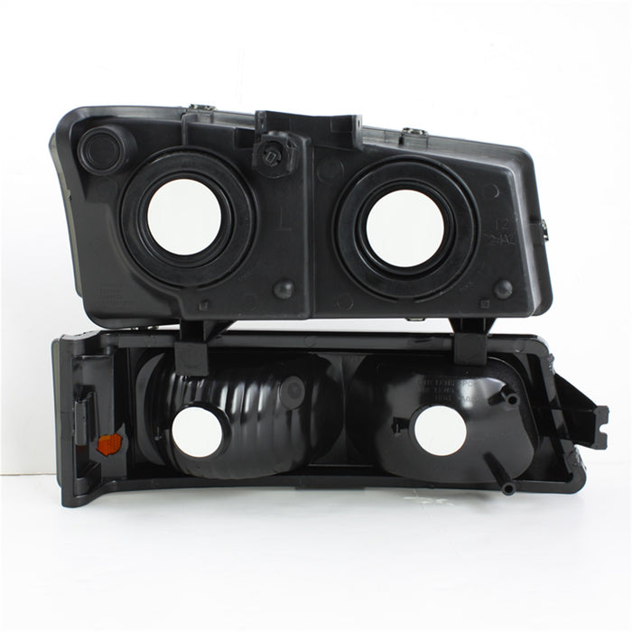 Spyder Auto 5064523 XTune Crystal Headlights/Bumper Lights; Amber Bumper Lights; Smoke; - Truck Part Superstore