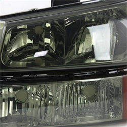 Spyder Auto 5064523 XTune Crystal Headlights/Bumper Lights; Amber Bumper Lights; Smoke; - Truck Part Superstore