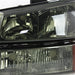 Spyder Auto 5064523 XTune Crystal Headlights/Bumper Lights; Amber Bumper Lights; Smoke; - Truck Part Superstore