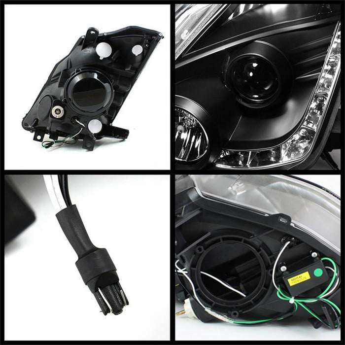 Spyder Auto 5064738 DRL LED Projector Headlights - Truck Part Superstore