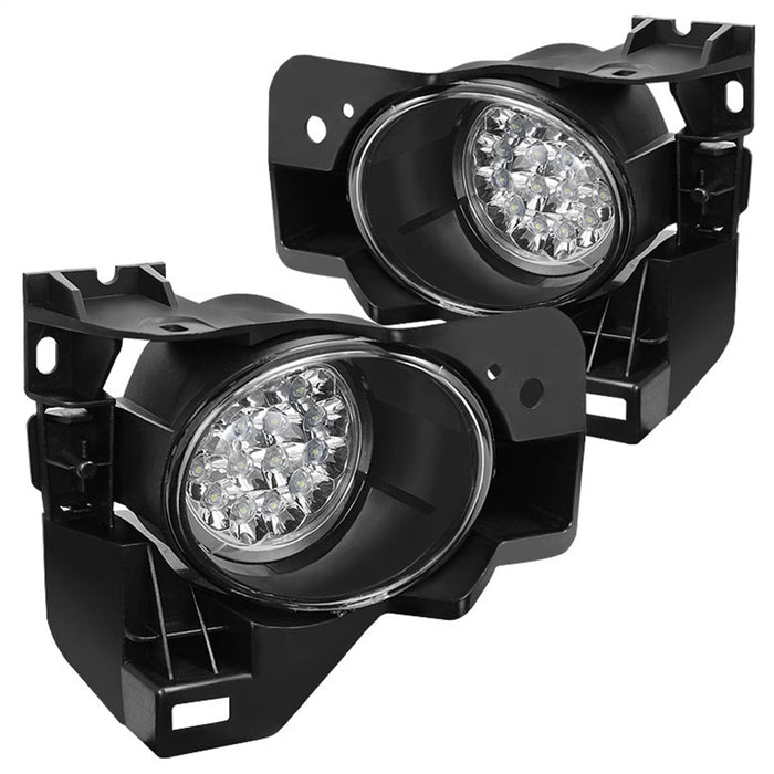 Spyder Auto 5064844 LED Fog Lights; Bulbs Included; w/Switch; Pair; Clear; - Truck Part Superstore