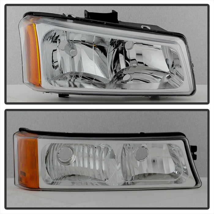 Spyder Auto 5064912 XTune Crystal Headlights/Bumper Lights; OE; Chrome; - Truck Part Superstore
