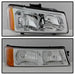 Spyder Auto 5064912 XTune Crystal Headlights/Bumper Lights; OE; Chrome; - Truck Part Superstore