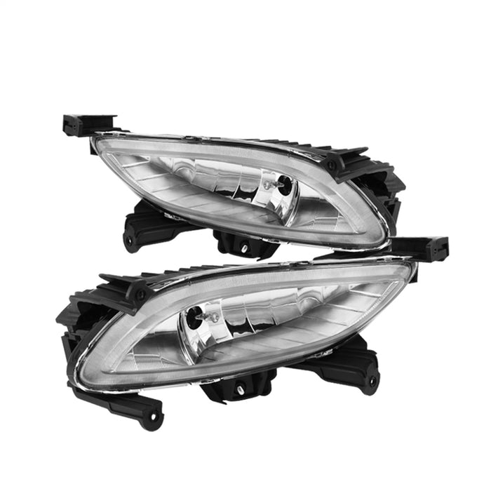 Spyder Auto 5064929 OE Style Fog Lights; Bulbs Included; w/Switch; Pair; Clear; - Truck Part Superstore