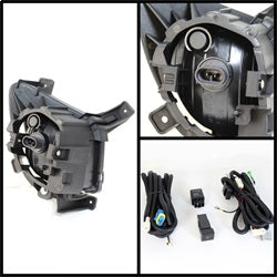 Spyder Auto 5064943 OE Style Fog Lights; Bulbs Included; w/Switch; Pair; Clear; - Truck Part Superstore