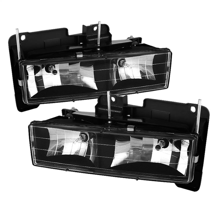 Spyder Auto 5069443 XTune Crystal Headlights; Black; - Truck Part Superstore