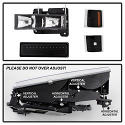 Spyder Auto 5069542 XTune Bumper Headlights/Corner Lights - Truck Part Superstore