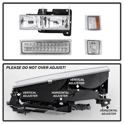 Spyder Auto 5069559 XTune Bumper Headlights/Corner Lights - Truck Part Superstore