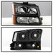 Spyder Auto 5069801 XTune Crystal Headlights/Bumper Lights; Black; - Truck Part Superstore